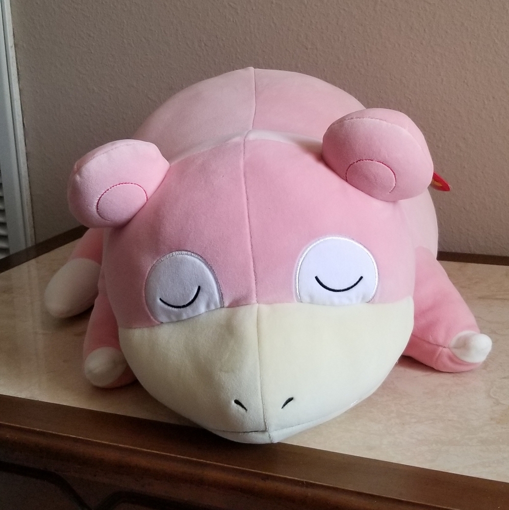 Jazwares Pokemon Sleeping Slowpoke 18 Inch Plush